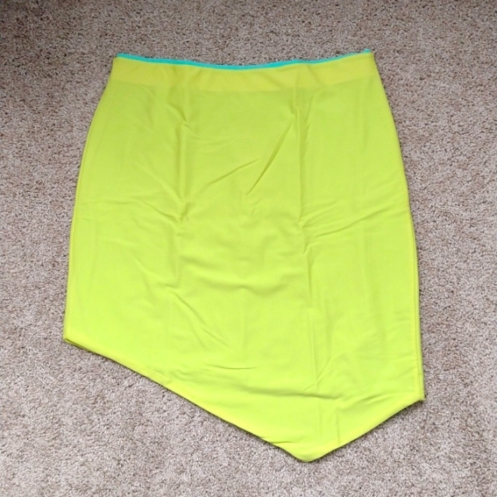 🇺🇸 VTG Y2K Calvin Klein Jeans Reversible Asymmetrical Mini Skirt Made in USA